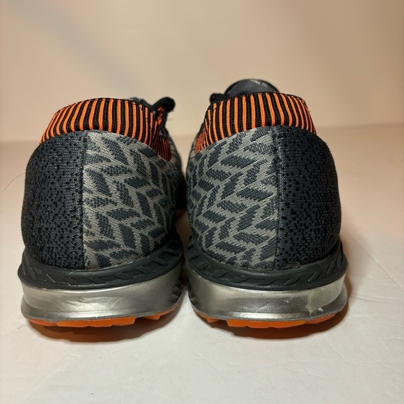 Brooks Bedlam Black/Gray/Orange Lace Up Shoes Men’s Sneakers Sz 13 #1102831D005 - Picture 8 of 9